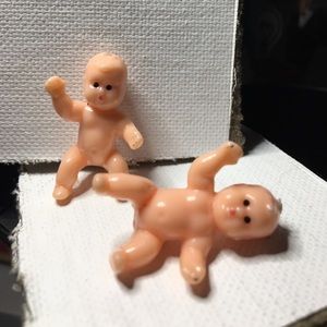 Custom made baby earrings (hooks not shown in pic)